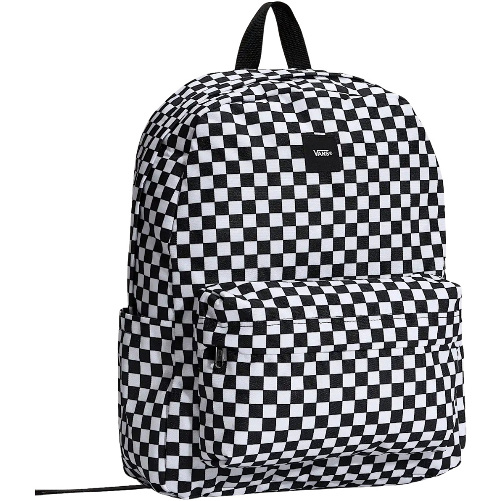 2026 Vans Old Skool Check Backpack VN000H4XY281 - Black / White